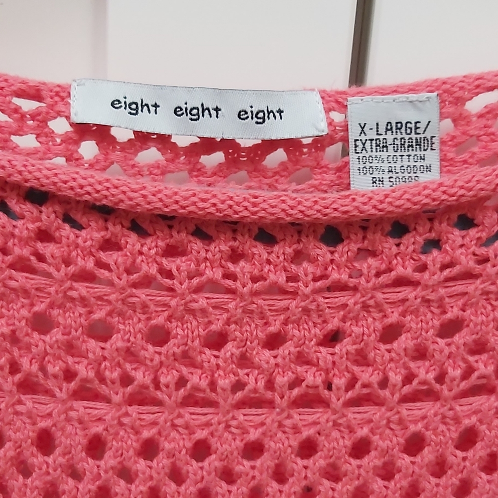 Eight eight eight crochet sweater